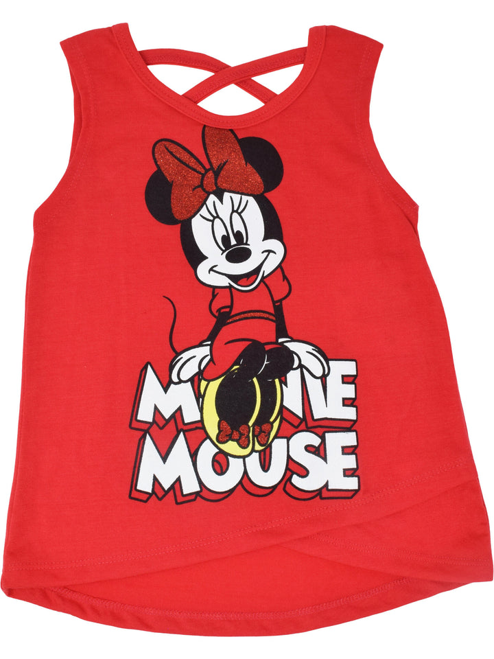 Disney Minnie Mouse Crossover Tank Top and Dolphin French Terry Shorts Outfit Set