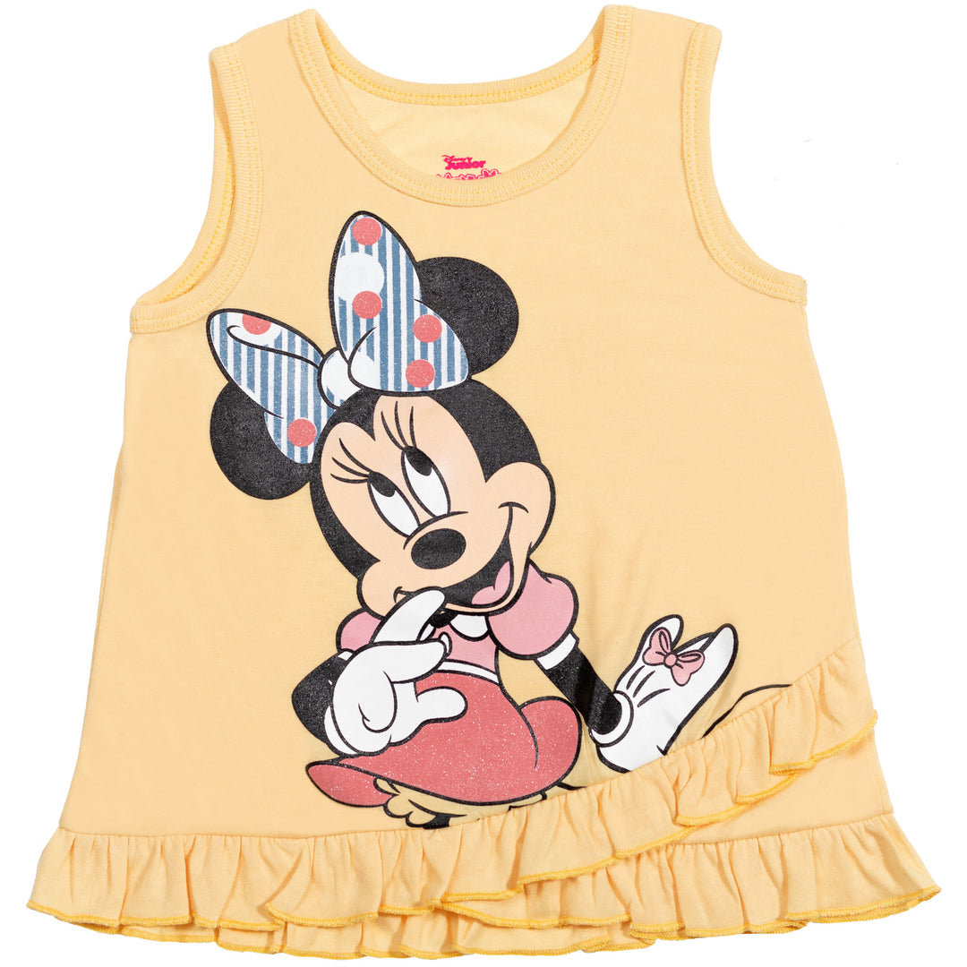 Disney Minnie Mouse Crossover Tank Top and Shorts Outfit Set