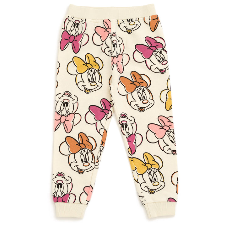 Disney Minnie Mouse Fleece Drop Shoulder Sweatshirt and Jogger Pants Outfit Set