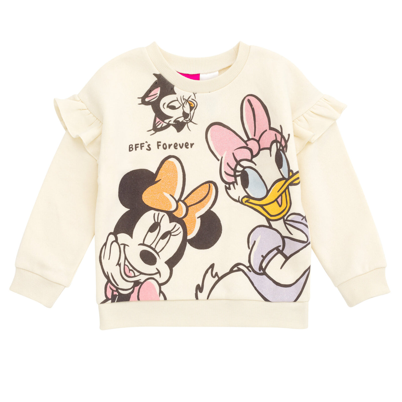 Disney Minnie Mouse Fleece Drop Shoulder Sweatshirt and Jogger Pants Outfit Set