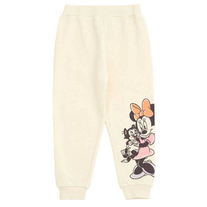 Disney Minnie Mouse Fleece Drop Shoulder Sweatshirt and Jogger Pants Outfit Set