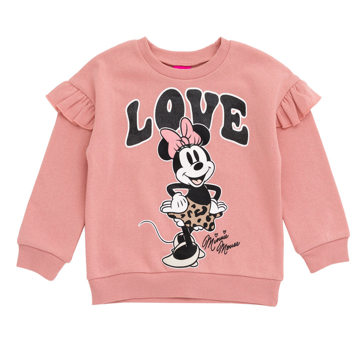 Disney Minnie Mouse Fleece Sweatshirt and Flare Leggings Outfit Set