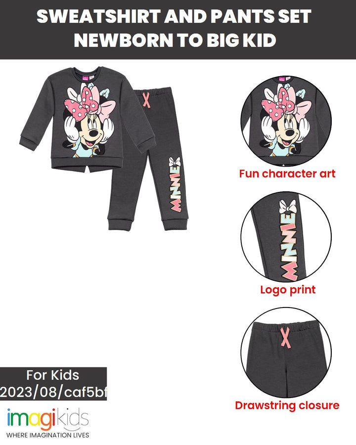 Disney Minnie Mouse Fleece Sweatshirt and Pants Set - imagikids