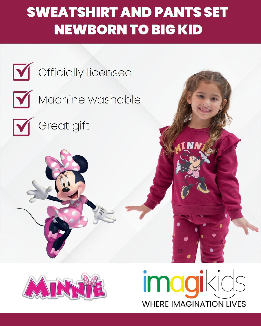 Disney Minnie Mouse Fleece Sweatshirt and Pants Set