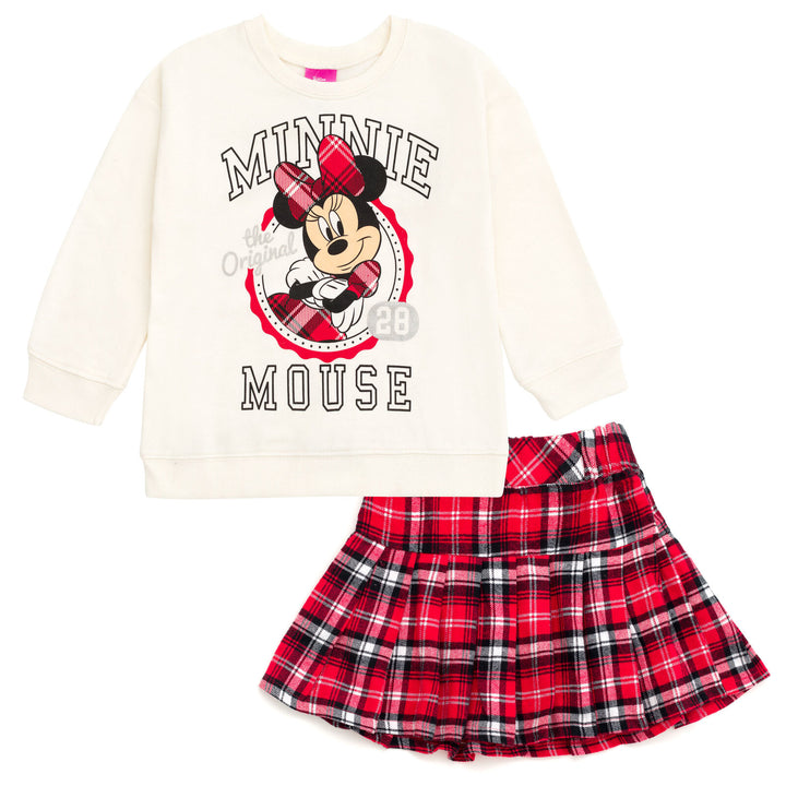 Disney Minnie Mouse Fleece Sweatshirt and Pleated Skirt