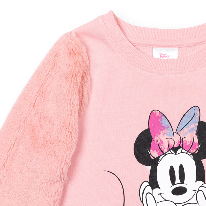 Sudadera y leggings de pelo de Minnie Mouse Fur French Terry