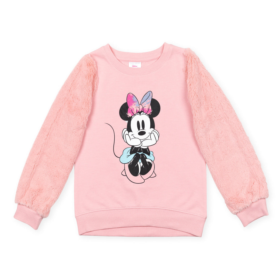 Minnie Mouse Fur French Terry Sweatshirt & Fur Leggings