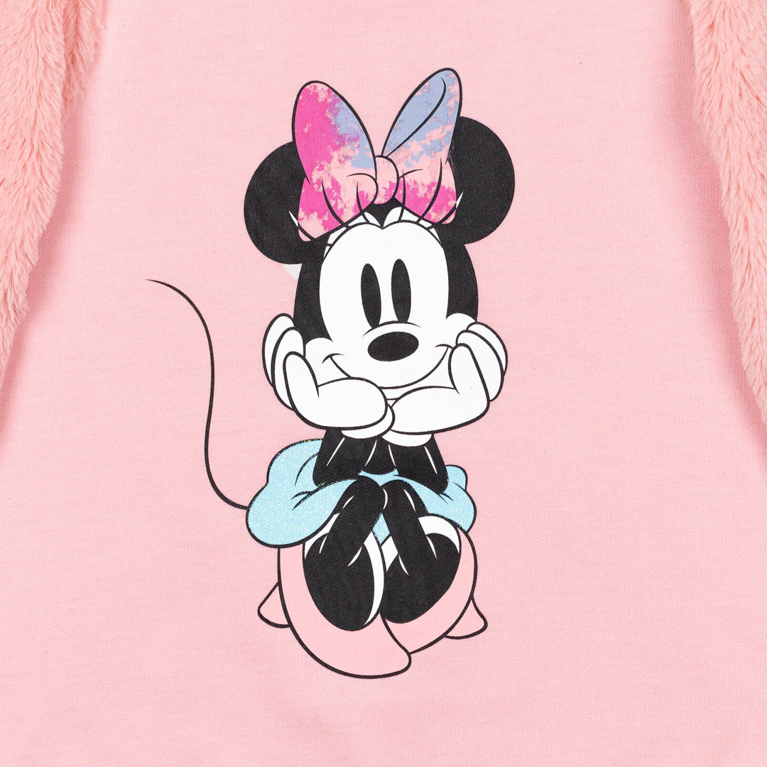 Sudadera y leggings de pelo de Minnie Mouse Fur French Terry