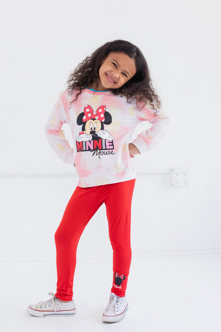 Conjunto de conjunto de sudadera y leggings de Minnie Mouse Fur French Terry