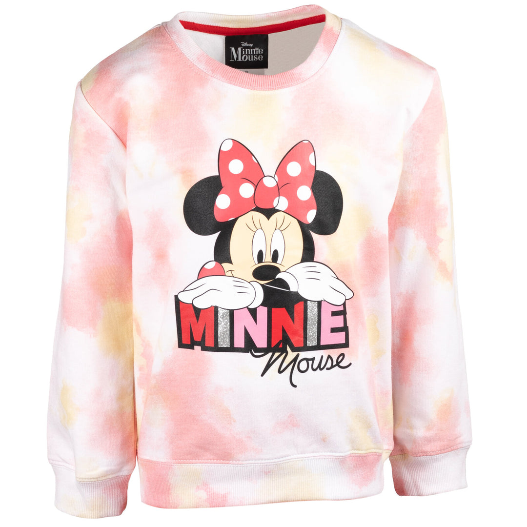 Minnie Mouse Fur French Terry Sweatshirt Leggings Outfit Set