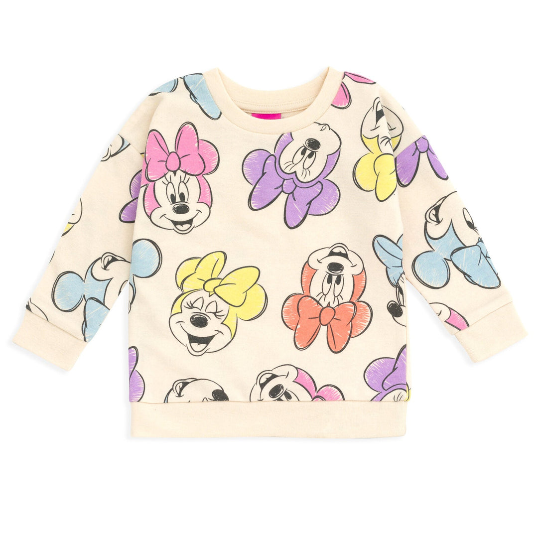 Disney Minnie Mouse French Terry Sweatshirt and Shorts Infant to Big Kid - imagikids