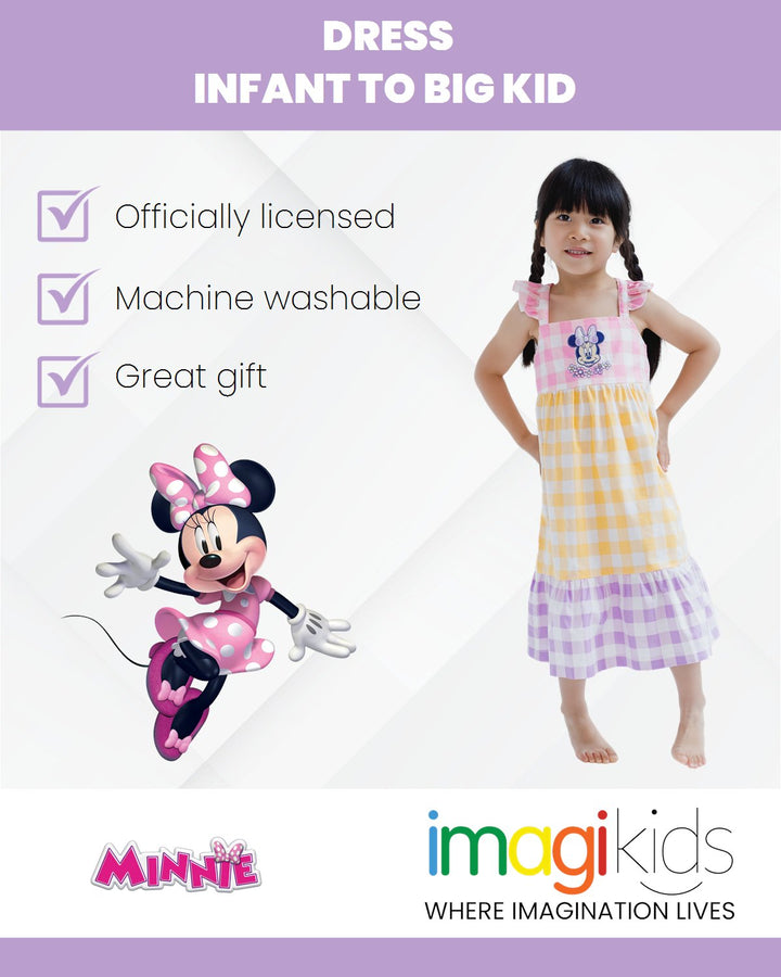 Disney Minnie Mouse Gingham Check Dress Infant to Big Kid - imagikids