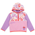Disney Minnie Mouse Girls Fleece Half Zip Hoodie Toddler to Big Kid