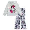 Disney Minnie Mouse Girls Fleece Pullover Hoodie and Flare Leggings Outfit Set Toddler to Big Kid