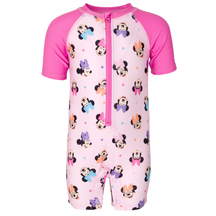 Disney Minnie Mouse Half Zip Swim Sunsuit