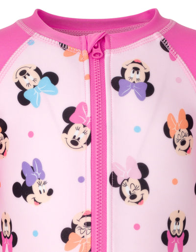 Disney Minnie Mouse Half Zip Swim Sunsuit