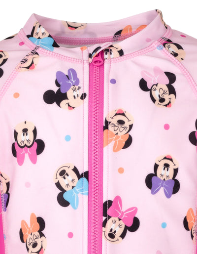 Disney Minnie Mouse Half Zip Swim Sunsuit