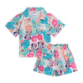Disney Minnie Mouse Hawaiian Button Down Shirt and Shorts Outfit Set