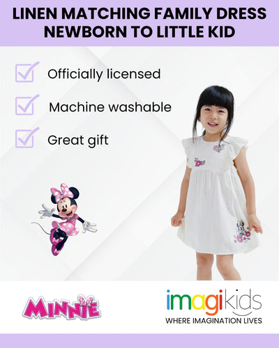 Disney Minnie Mouse Linen Matching Family Dress