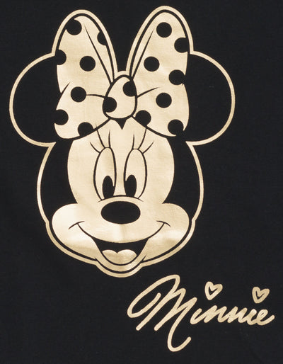 Disney Minnie Mouse Metallic Print T-Shirt and Tulle Mesh and Skirt