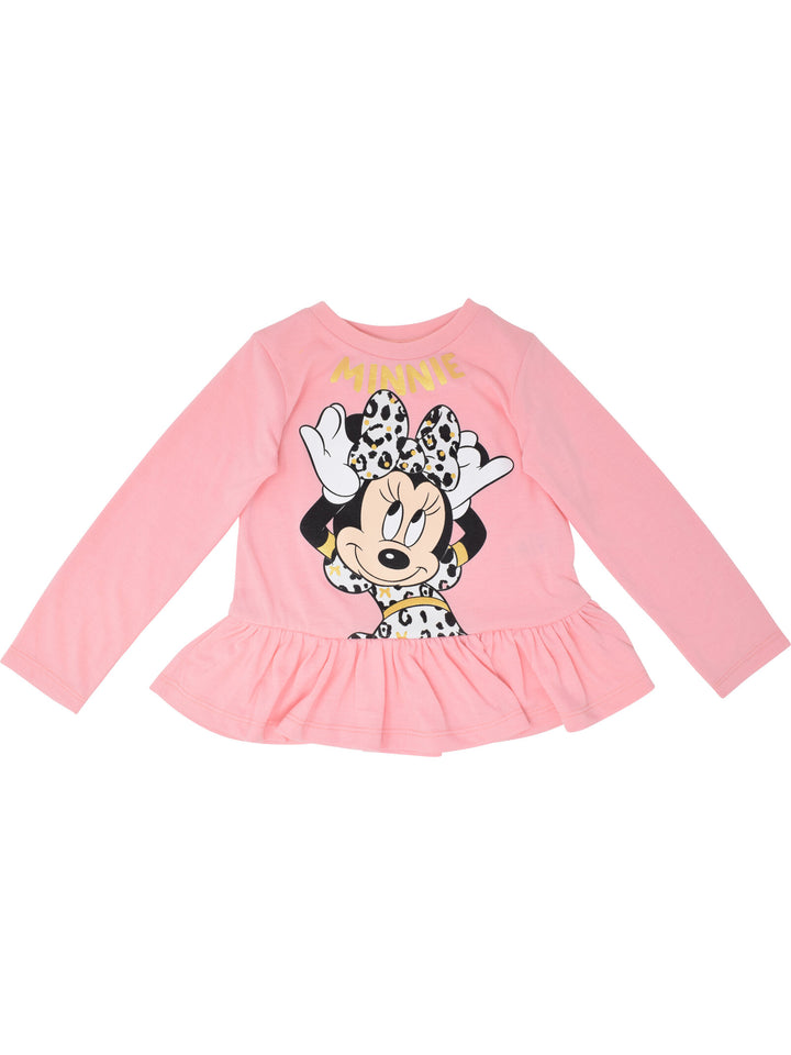 Disney Minnie Mouse Peplum T-Shirt and Leggings Outfit Set