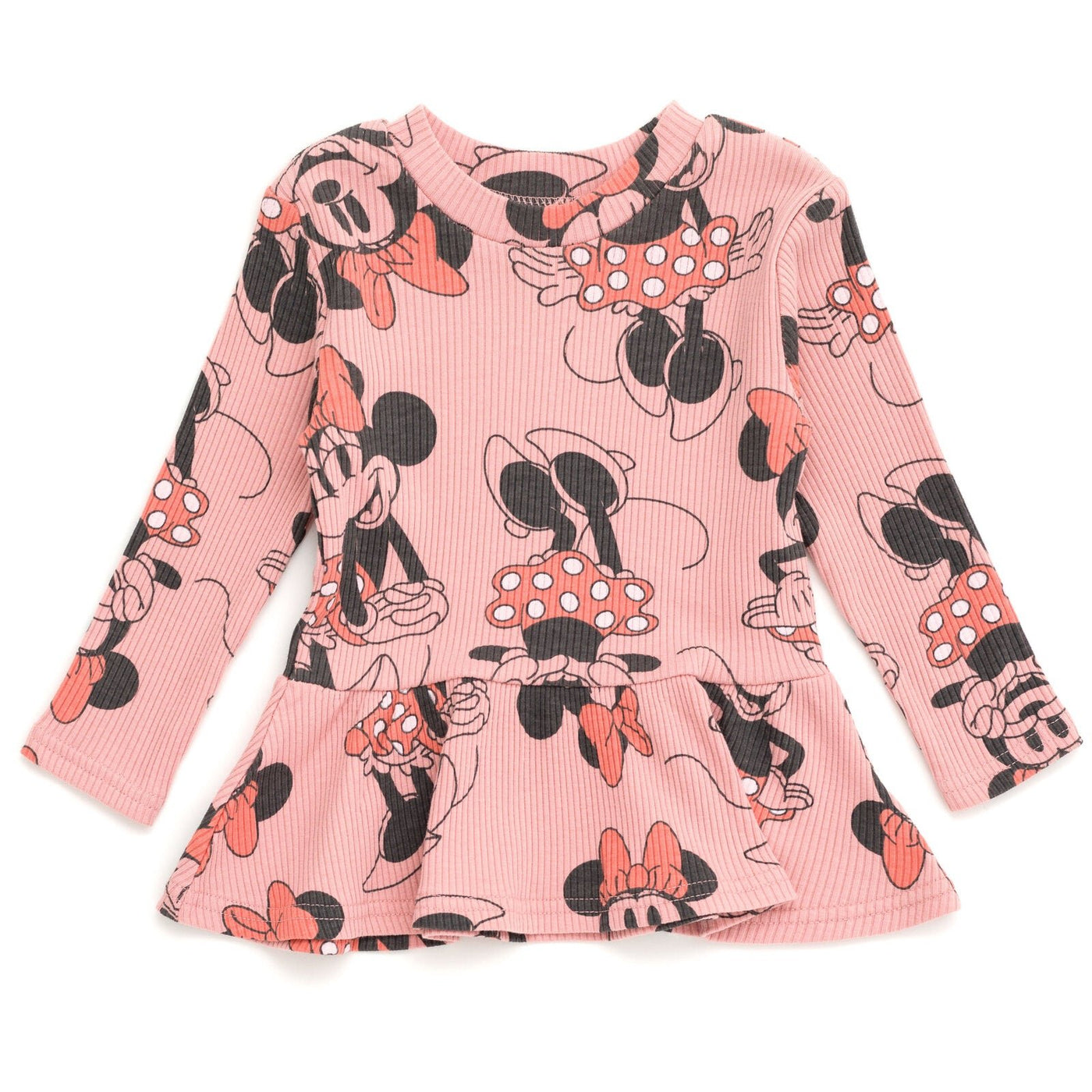 Disney Minnie Mouse Peplum T - Shirt and Pants Outfit Set - imagikids