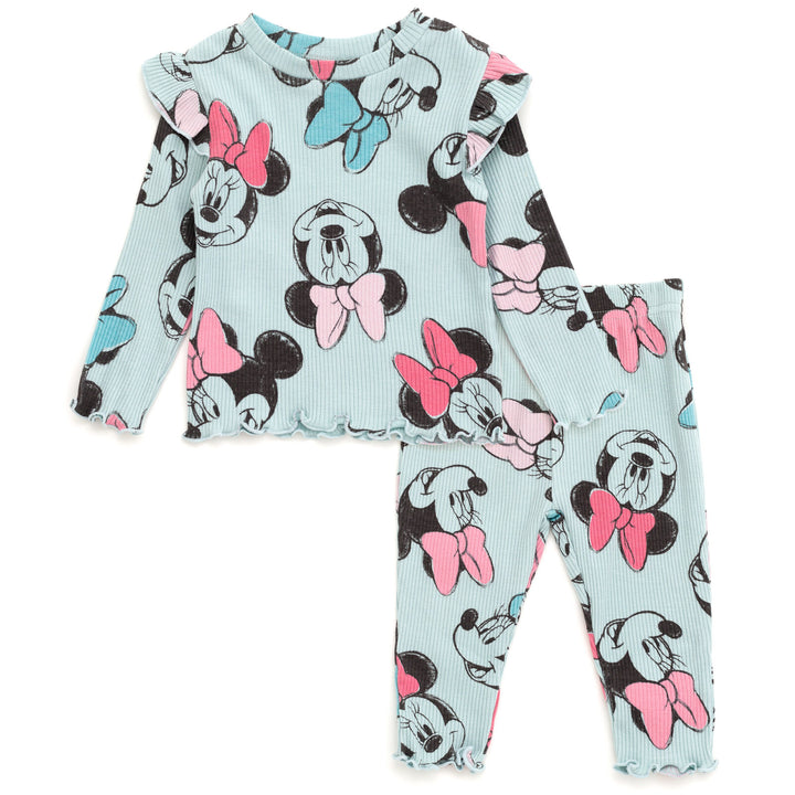 Disney Minnie Mouse Peplum T-Shirt and Pants Outfit Set