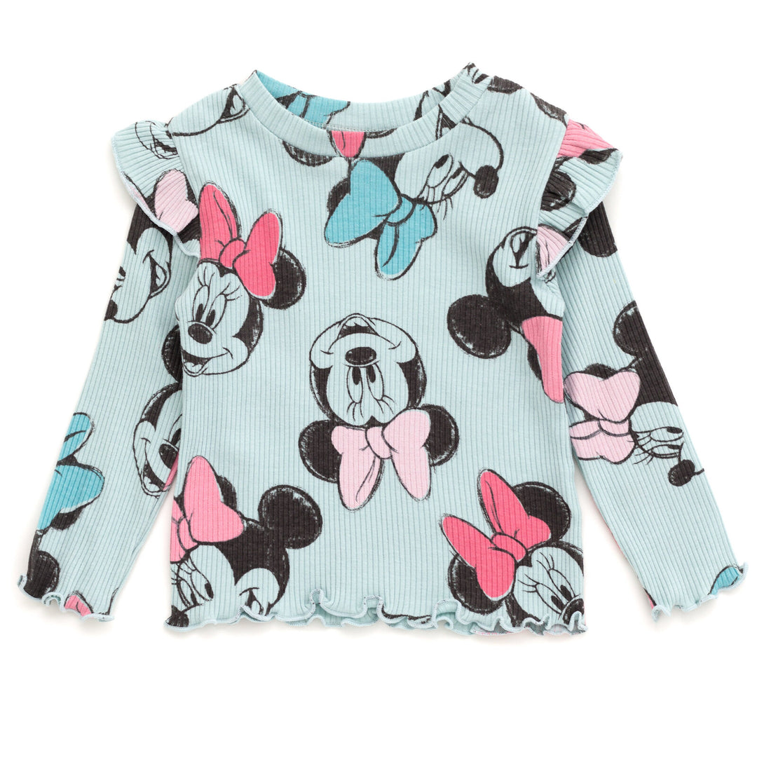 Disney Minnie Mouse Peplum T-Shirt and Pants Outfit Set