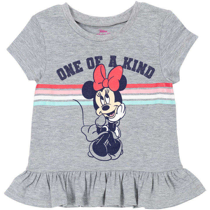 Disney Minnie Mouse Peplum T-Shirts and Bike Shorts