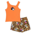 Disney Minnie Mouse Ribbed Tank Top and French Terry Shorts Outfit Set