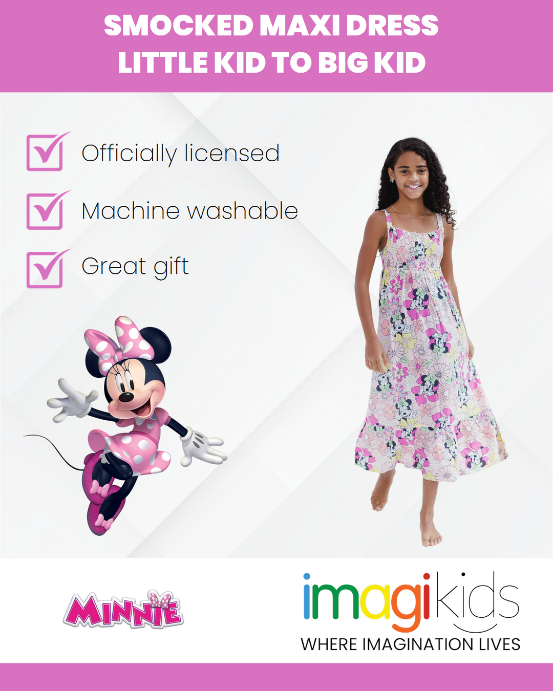 minnie smocked dress Disney Mouse Toddler Girls Square Neck Gossamer Pink 2T: Clothing, Shoes & Jewelry Featuring a square neck and smocked design Disney Minnie Mouse Fall Floral