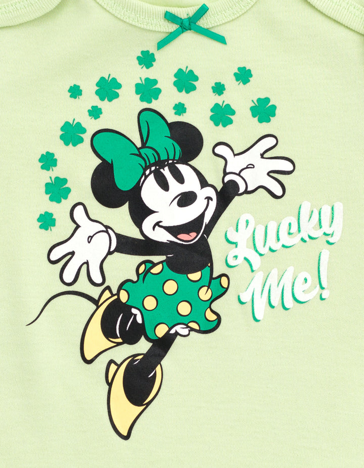 Disney Minnie Mouse St. Patrick's Day Bodysuit