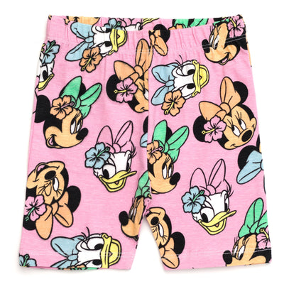 Disney Minnie Mouse T - Shirt and Bike Shorts Outfit Set - imagikids