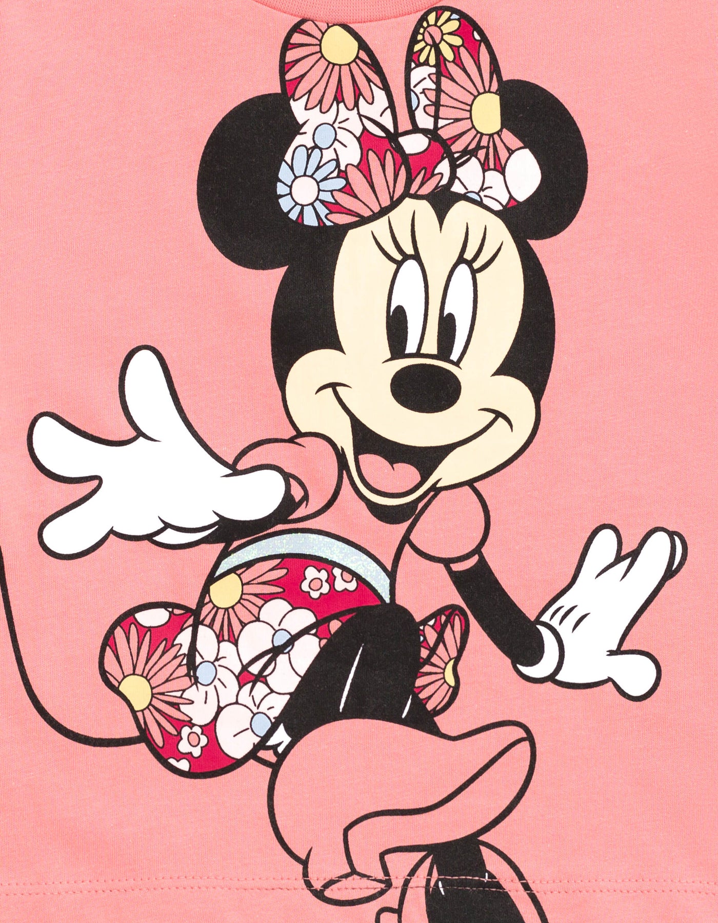 Disney Minnie Mouse T-Shirt and Bike Shorts Twill Outfit Set