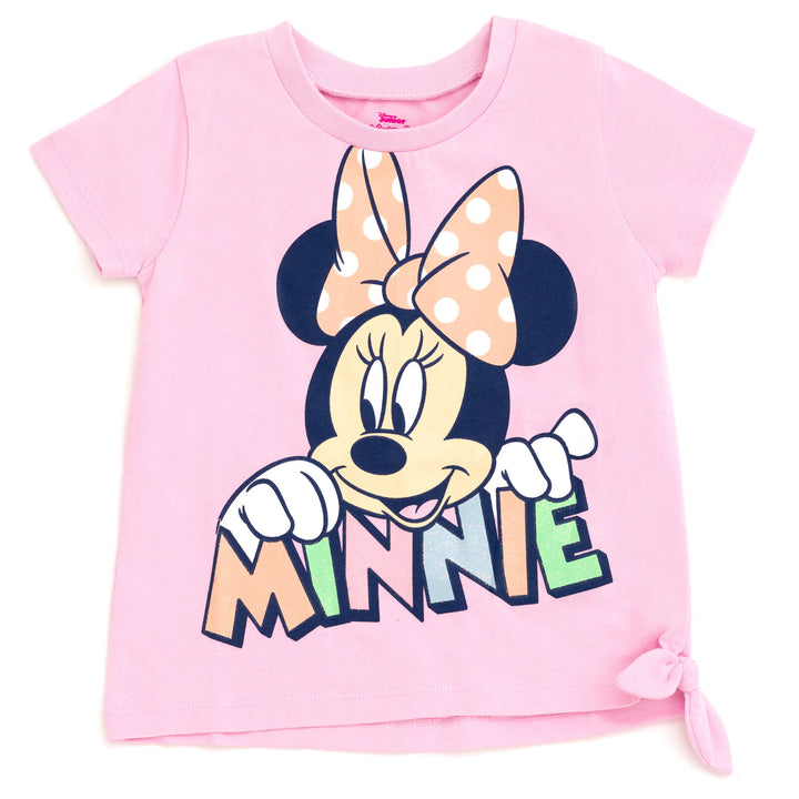 Disney Minnie Mouse T-Shirt and Chambray Shorts Outfit Set