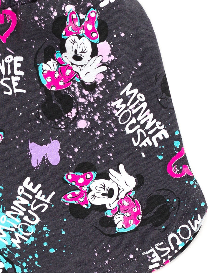 Disney Minnie Mouse T-Shirt and French Terry Shorts Outfit Set - imagikids