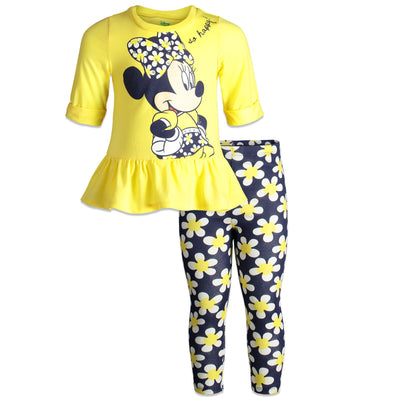 Disney Minnie Mouse T - Shirt and Leggings Outfit Set - imagikids
