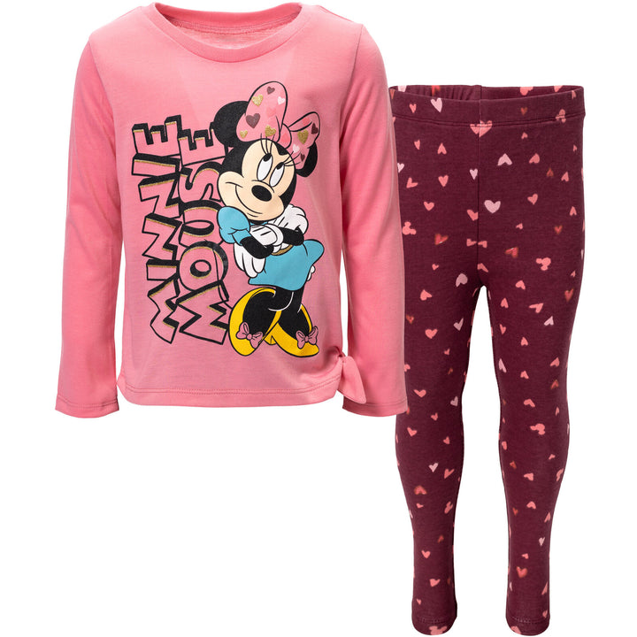 Disney Minnie Mouse T-Shirt and Leggings Outfit Set