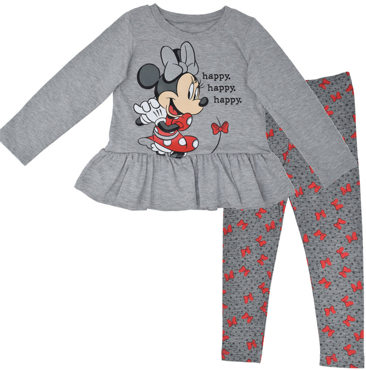 Disney Minnie Mouse T-Shirt and Leggings Outfit Set