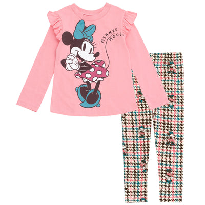 Disney Minnie Mouse T-Shirt and Leggings Outfit Set