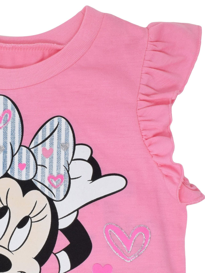 Disney Minnie Mouse T-Shirt and Shorts Outfit Set