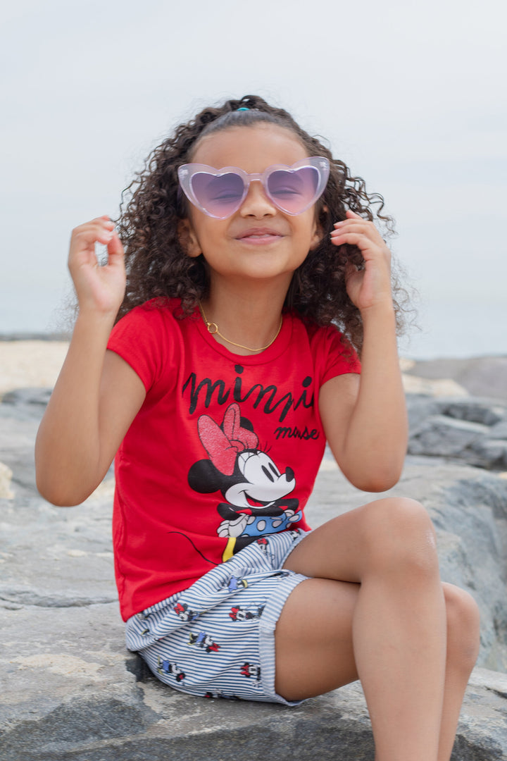 Disney Minnie Mouse T-Shirt and Shorts Outfit Set