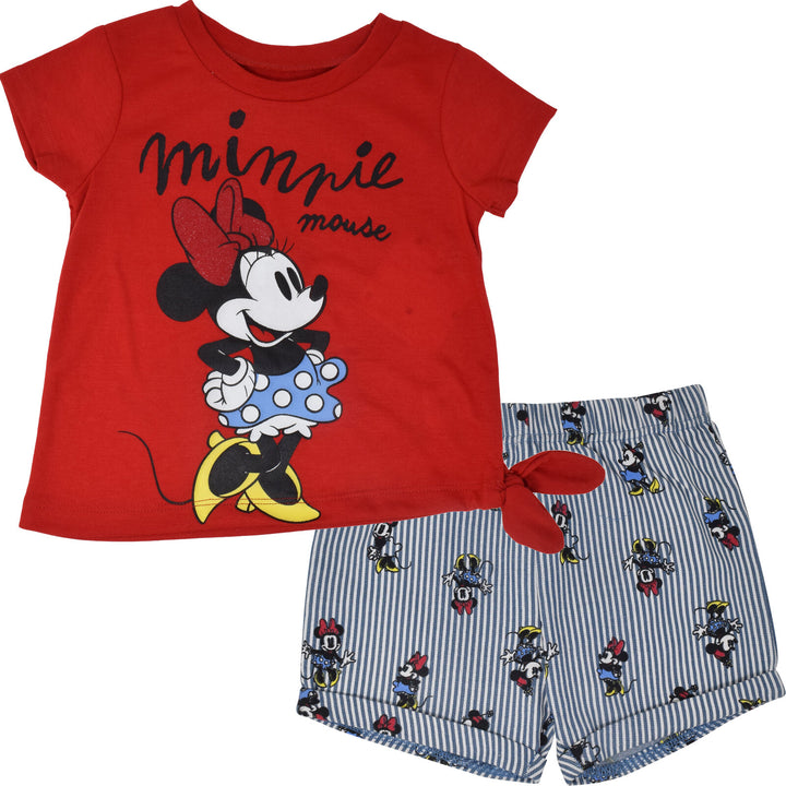 Disney Minnie Mouse T-Shirt and Shorts Outfit Set