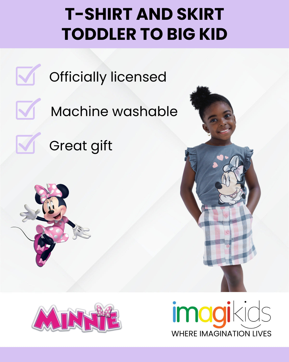 Disney Minnie Mouse T-Shirt and Skirt