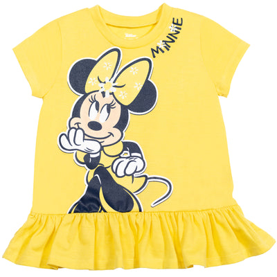 Disney Minnie Mouse T-Shirt Leggings and Scrunchie 3 Piece Outfit Set