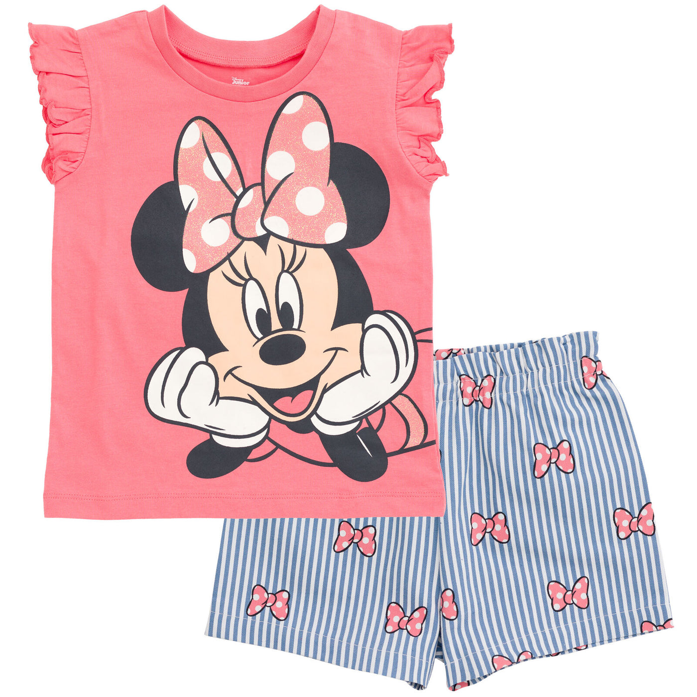 Disney Minnie Mouse Tank Top and Chambray Shorts Outfit Set