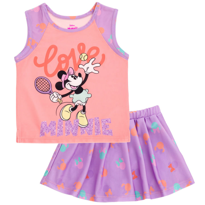 Disney Minnie Mouse Tank Top and Pleated Skort Outfit Set