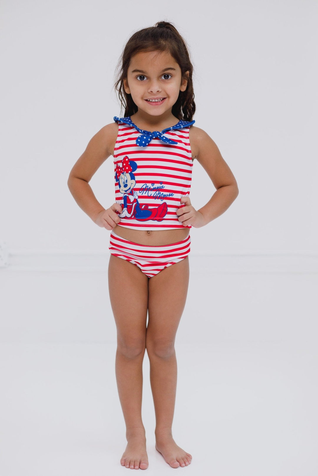 Disney Minnie Mouse UPF 50+ Tankini Top Bikini Bottom Swim Set - imagikids