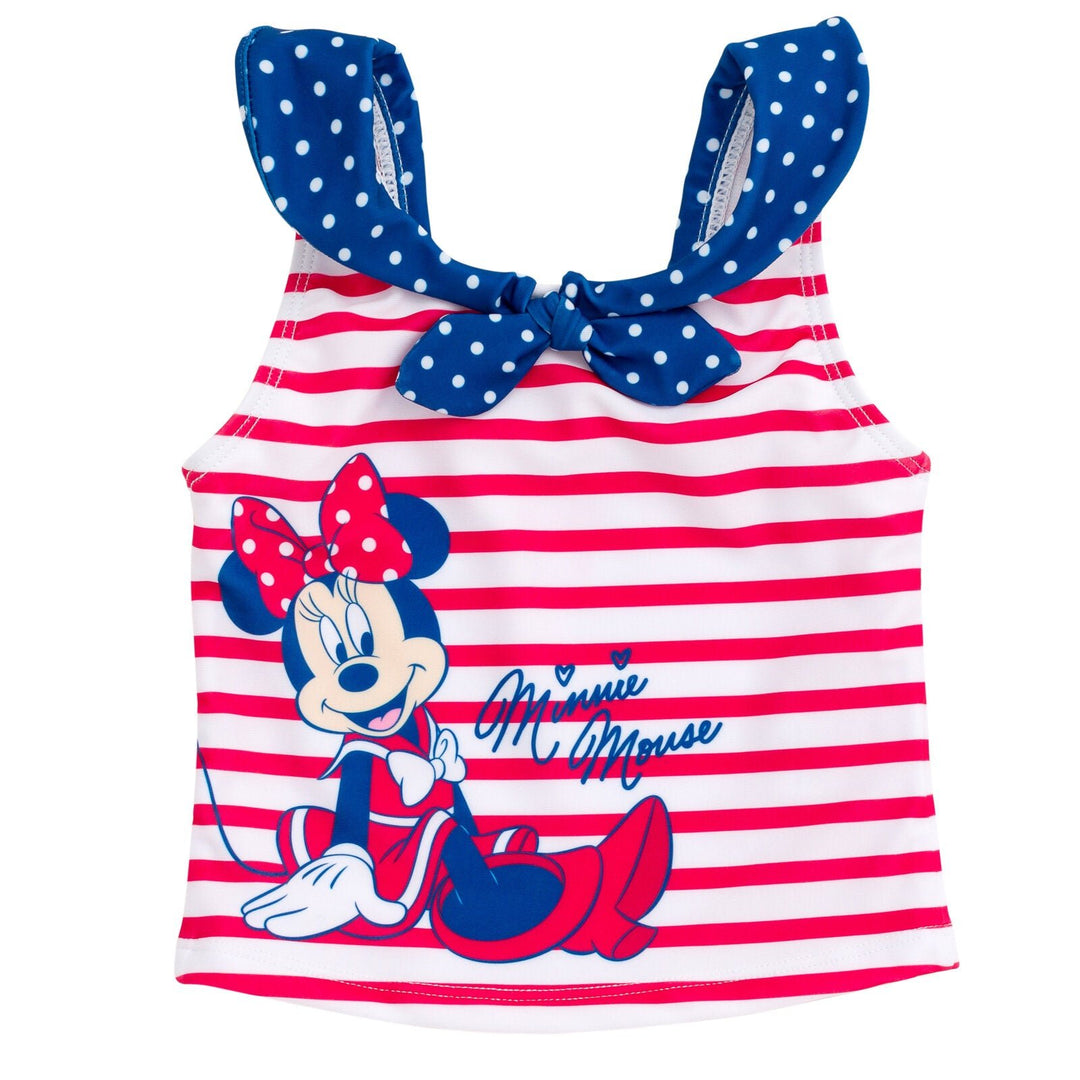 Disney Minnie Mouse UPF 50+ Tankini Top Bikini Bottom Swim Set - imagikids