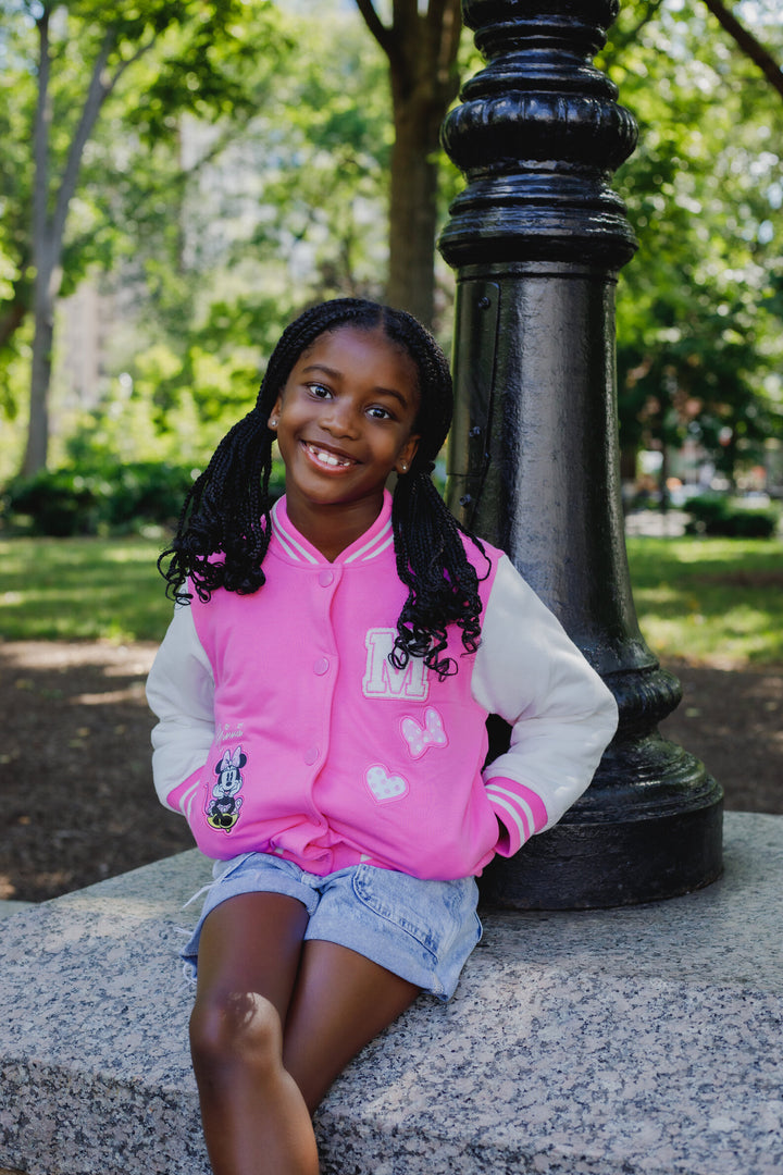 Disney Minnie Mouse Varsity Bomber Jacket